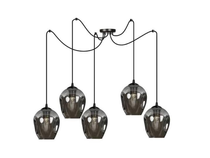 B-Ware B-Ware Euluna Pendellampe Starla Hängeleuchte Hängelampe Dezentral 5 Flg. Glas Grafit von second-circle