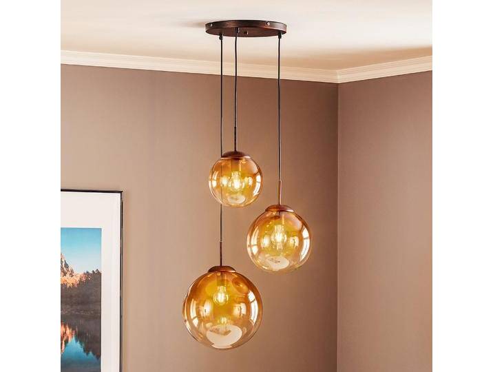 B-Ware B-Ware Globo Glas Hängeleuchte Varus Hängelampe Lampe Leuchte Amber 3 Flmg E27 ø 51853 B-Ware B-Ware Globo Glas Hängeleuchte Varus Hängelampe Lampe Leuchte Amber 3 Flmg E27 ø 51853 von second-circle