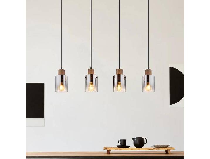 B-Ware B-Ware Globo Hängeleuchte Pendelleuchte Lampe Rauchgrau Mdf Länge 105 Cm Braun B-Ware B-Ware Globo Hängeleuchte Pendelleuchte Lampe Rauchgrau Mdf Länge 105 Cm Braun von second-circle