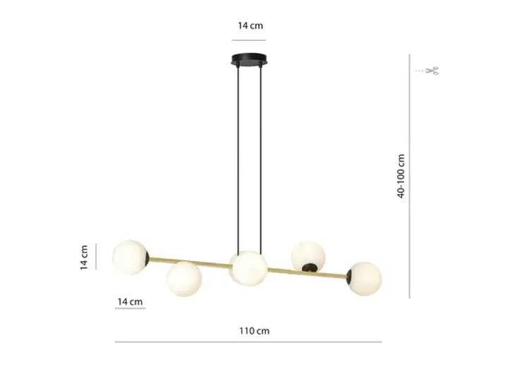 B-Ware B-Ware Hängeleuchte Gravity Hängelampe Deckenleuchte Opalweiß/Gold/Schwarz Glas E14 B-Ware B-Ware Hängeleuchte Gravity Hängelampe Deckenleuchte Opalweiß/Gold/Schwarz Glas E14 von second-circle