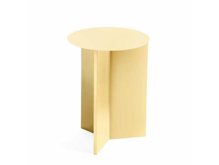 B-Ware B-Ware Hay Slit Table Round Beistelltisch Designer Wohnzimmertisch 47x35cm Hellgelb von second-circle