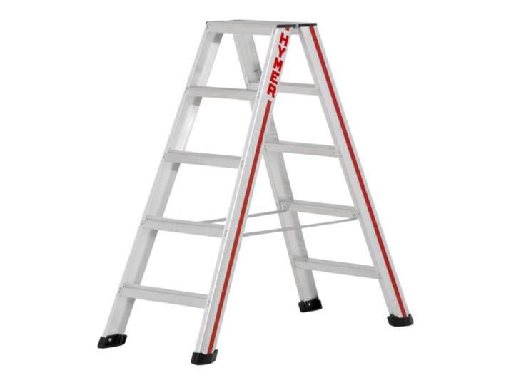 B-Ware B-Ware Hymer Stufenstehleiter Trittleiter Beidseitig Begehbar 2x5 Stufen Aluminium B-Ware B-Ware Hymer Stufenstehleiter Trittleiter Beidseitig Begehbar 2x5 Stufen Aluminium von second-circle