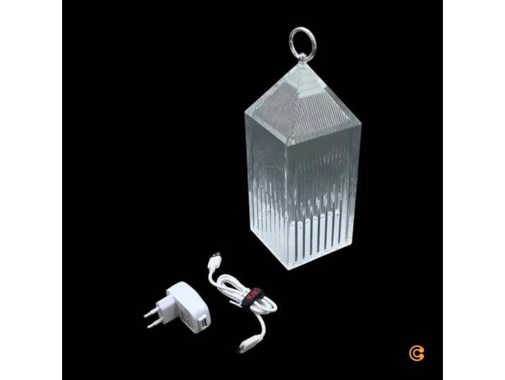 B-Ware B-Ware Kartell Led Akku Tischlampe Lantern Leuchte Crystal Recycelt Ip54 Lampe Leuchte B-Ware B-Ware Kartell Led Akku Tischlampe Lantern Leuchte Crystal Recycelt Ip54 Lampe Leuchte von second-circle