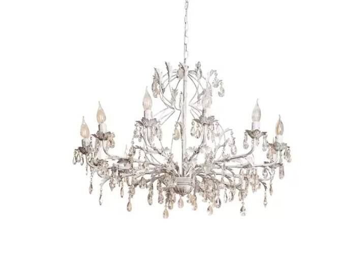 B-Ware B-Ware Kristall Kronleuchter Teresa Hängeleuchte Pendellampe Lampe Elfenbein 12 Flammig von second-circle