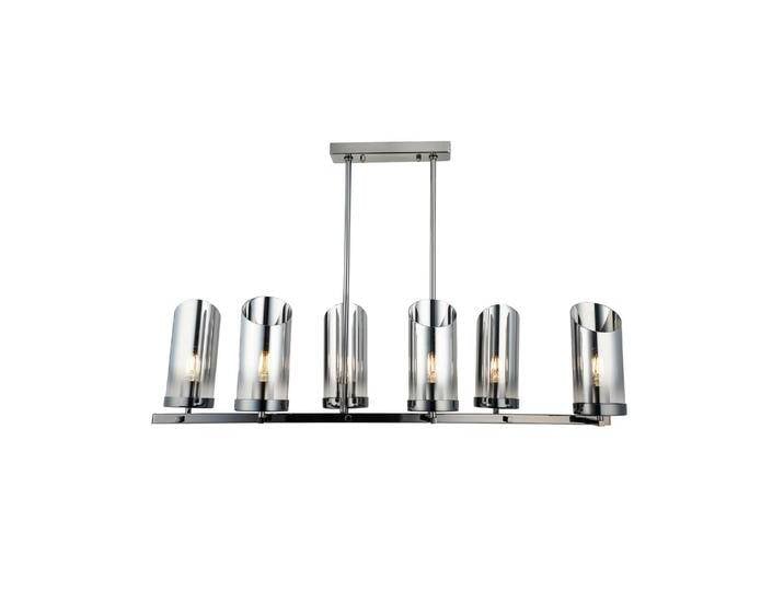 B-Ware B-Ware Lucea Kronleuchter Padrela Linear Schwarz Chrom 6 Flg Deckenlampe Deckenleuchte von second-circle