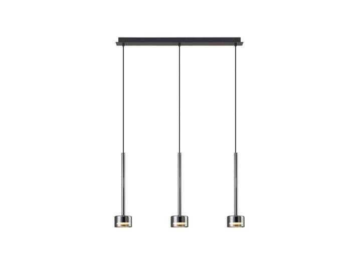 B-Ware B-Ware Mantra Iluminación Hängelampe Tonic Schwarz/Chrom Balken Metall Glas Deckenlampe von second-circle