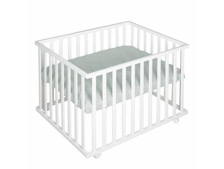 B-Ware B-Ware Roba Kids Laufgitter 100 X 75 Cm Krabbelgitter Laufstall Bett Style Frosty Green von second-circle