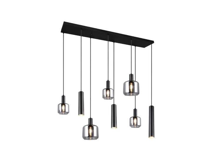 B-Ware B-Ware Trio Lighting Hängelampe Pendelleuchte Mataro Chrom/Schwarz 118cm 8 Flg Glas B-Ware B-Ware Trio Lighting Hängelampe Pendelleuchte Mataro Chrom/Schwarz 118cm 8 Flg Glas von second-circle