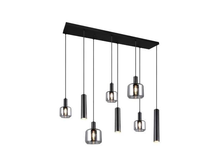 B-Ware B-Ware Trio Lighting Hängelampe Pendelleuchte Mataro Chrom/Schwarz 118cm 8 Flg Glas B-Ware B-Ware Trio Lighting Hängelampe Pendelleuchte Mataro Chrom/Schwarz 118cm 8 Flg Glas von second-circle