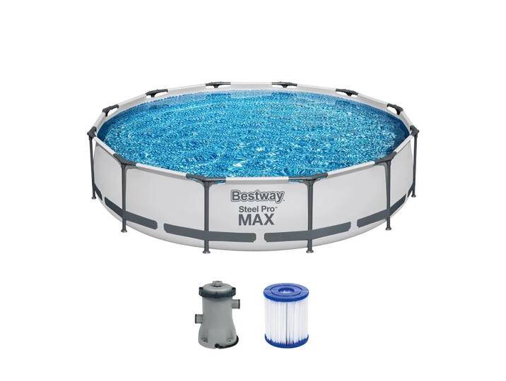 B-Ware Bestway Steel Pro Max Frame Pool Set Schwimmbecken Pool Filterpumpe 366x76 Cm B-Ware B-Ware Bestway Steel Pro Max Frame Pool Set Schwimmbecken Pool Filterpumpe 366x76 Cm B-Ware von second-circle