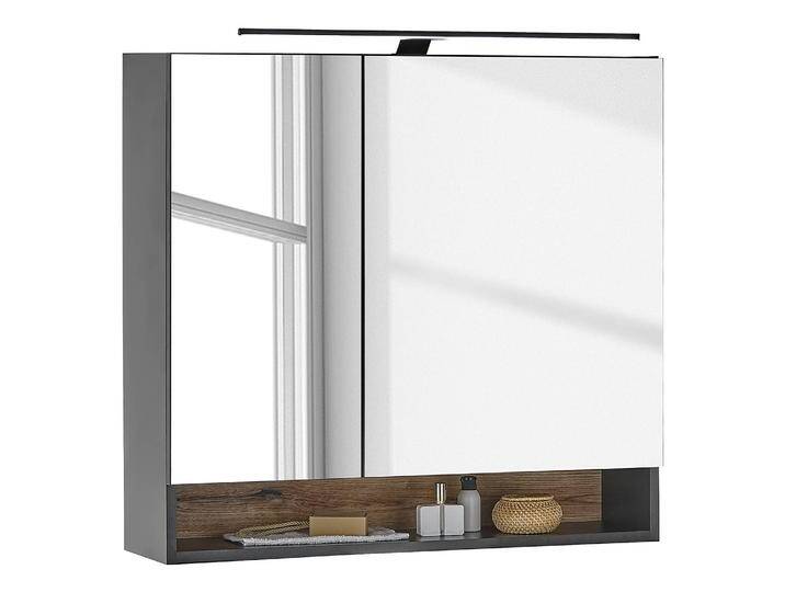B-Ware Casa Spiegelschrank Emporia Wandschrank Dekospiegel mit Beleuchtung Matt Schwarz B-Ware Casa Spiegelschrank Emporia Wandschrank Dekospiegel mit Beleuchtung Matt Schwarz von second-circle