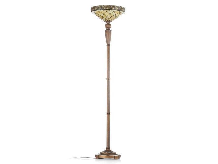 B-Ware Clayre Eef Deckenfluter Stehleuchte Tiffany Lampe Creme Dunkelbraun Glas E27 Spot B-Ware von second-circle