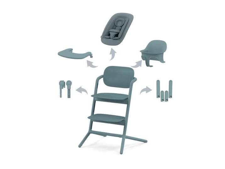 B-Ware Cybex Lemo Hochstuhl Treppenhochstuhl Babysitz 4in1 Set Stone Blue B-Ware von second-circle