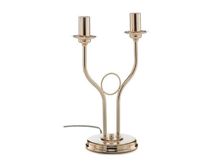B-Ware Domiluce Tischleuchte Lampe Retro Gold Zweiflammig Metall Schalter E14 Led Spot B-Ware von second-circle