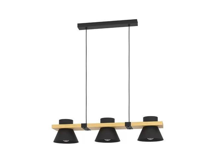 B-Ware Eglo Hängeleuchte Maccles In Schwarz Mit Holz Hängelampe Lampe Leuchte Spot 281 B-Ware von second-circle