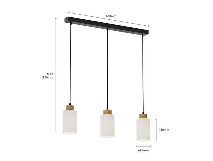 B-Ware Envostar Talia Pendelleuchte Hängelampe Lampe 3 Fl E27 Linea Eiche Weiß Schwarz B-Ware B-Ware Envostar Talia Pendelleuchte Hängelampe Lampe 3 Fl E27 Linea Eiche Weiß Schwarz B-Ware von second-circle
