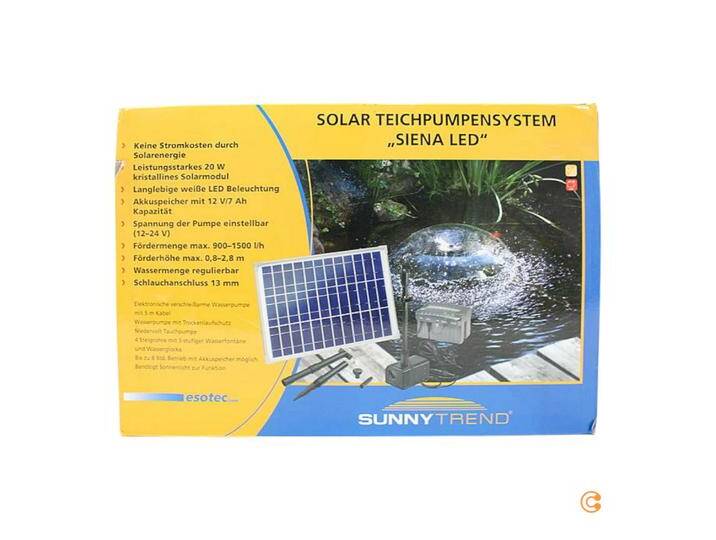 B-Ware Esotec Solar Led Teichpumpe Pumpenset Gartenpumpe Akkuspeicher 1500 L/H B-Ware B-Ware Esotec Solar Led Teichpumpe Pumpenset Gartenpumpe Akkuspeicher 1500 L/H B-Ware von second-circle