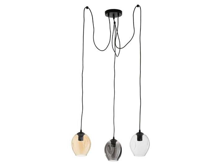 B-Ware Euluna Pendelleuchte Starla Pendellampe Leuchte Dezentral 3fl Grafit/Amber/Klar B-Ware von second-circle