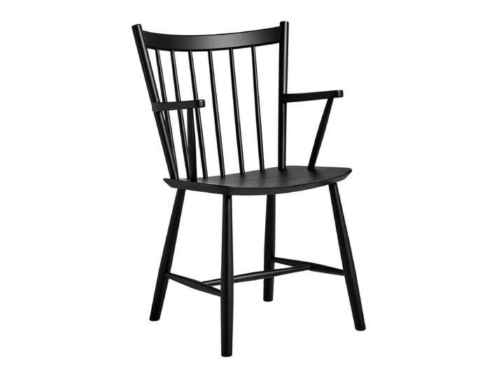 B-Ware Hay J42 Armlehnstuhl Stuhl Esszimmerstuhl Schwarz Holzstuhl Sitz Schwarz B-Ware von second-circle