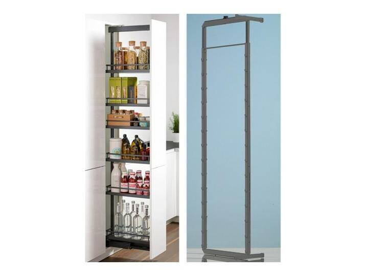 B-Ware Hettich Hochschrankauszugrahmen Auszug Apothekerschrank Silber 1845 2245mm B-Ware B-Ware Hettich Hochschrankauszugrahmen Auszug Apothekerschrank Silber 1845 2245mm B-Ware von second-circle