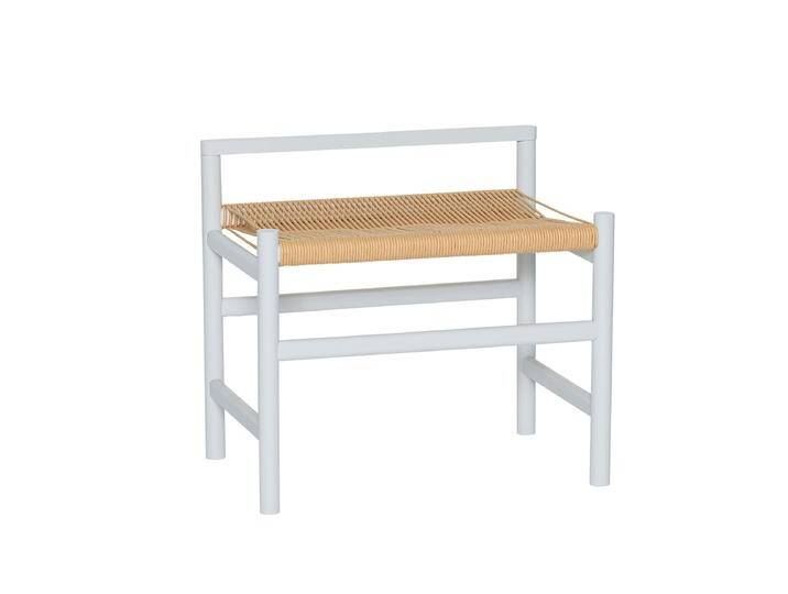 B-Ware Hübsch Interior Bank Sitzbank Eichenholz Papierschnur Hellgrau 60 Cm Heritage B-Ware von second-circle