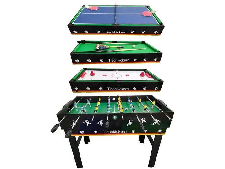 B-Ware Izzy Multifunktionstisch Spieltisch 4 In 1 Tischfußball Billard Tischtennis B-Ware von second-circle