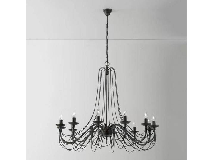 B-Ware Kronleuchter Antonina Schwarz 12 Flammig Leuchte Deckenlampe Wohnzimmerlampe B-Ware von second-circle