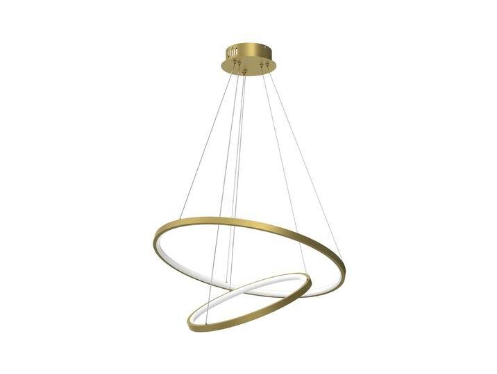 B-Ware LED-Hängeleuchte HOOP 51 W Ø 60 cm 4.000 K gold Deckenlampe Deckenleuchte Lampe von second-circle