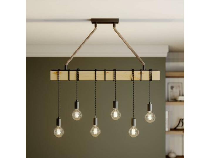 B-Ware Lindby Balken Pendelleuchte Cintia Hängeleuchte Deckenlampe Lampe E27 6 Flam722 B-Ware von second-circle