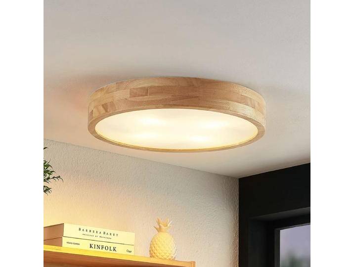 B-Ware Lindby Deckenleuchte Lampe Tanju Leuchte Deckenlampe Rund 4fl E27 ø50cm Weiß B-Ware von second-circle