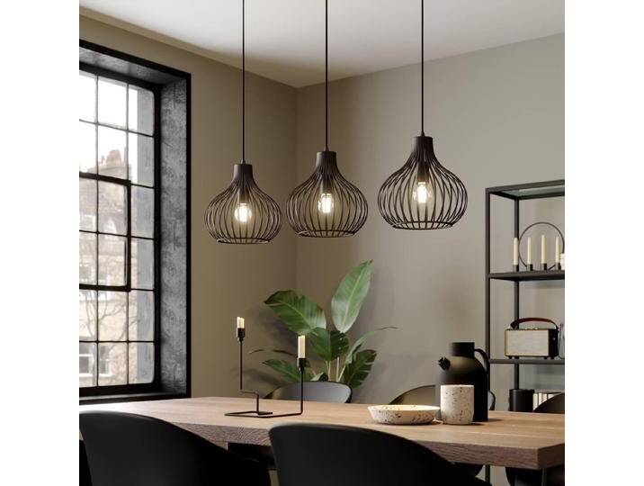B-Ware Lindby Frances Hängeleuchte Hängeleuchte Lampe Wohnzimmerlampe 3 Fl. E27 Braun B-Ware von second-circle