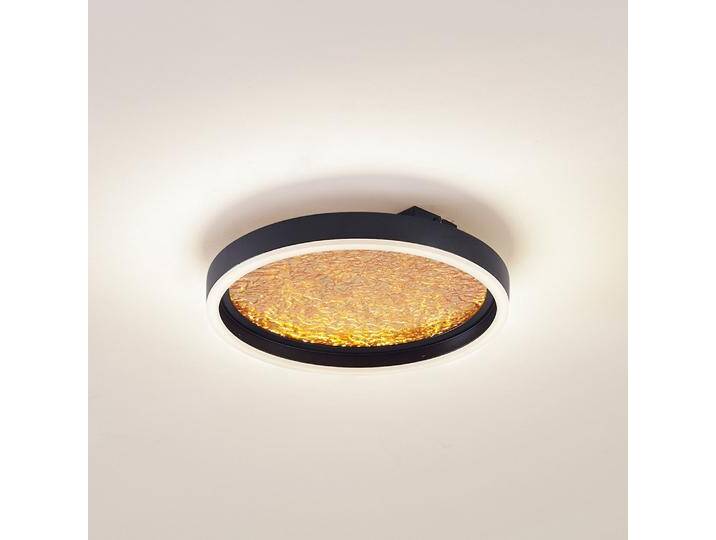 B-Ware Lucande Led Deckenleuchte Lampe Menulis Schwarz Gold 30cm Dimmbar Leuchte Spot B-Ware von second-circle