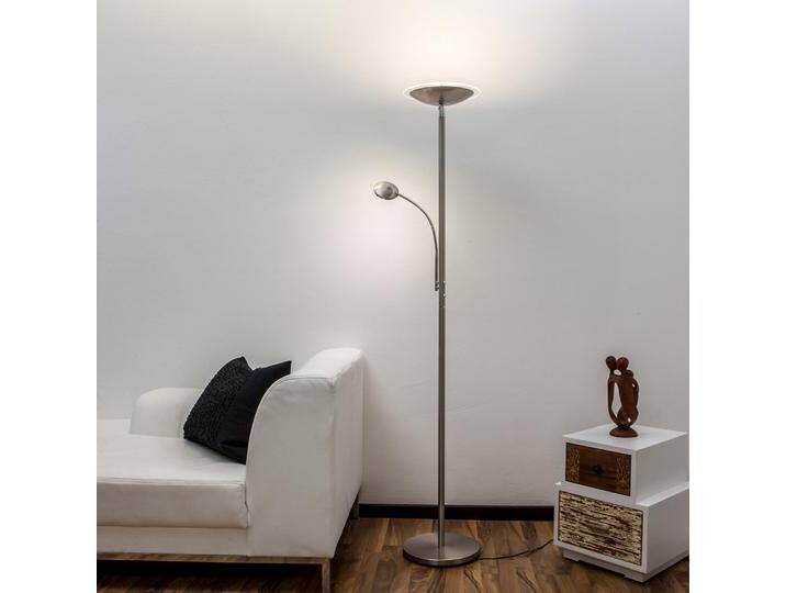 B-Ware Malea Led Deckenfluter Deckenlampe Deckenleuchte Lampe Leuchte Lesearm Nickel B-Ware von second-circle
