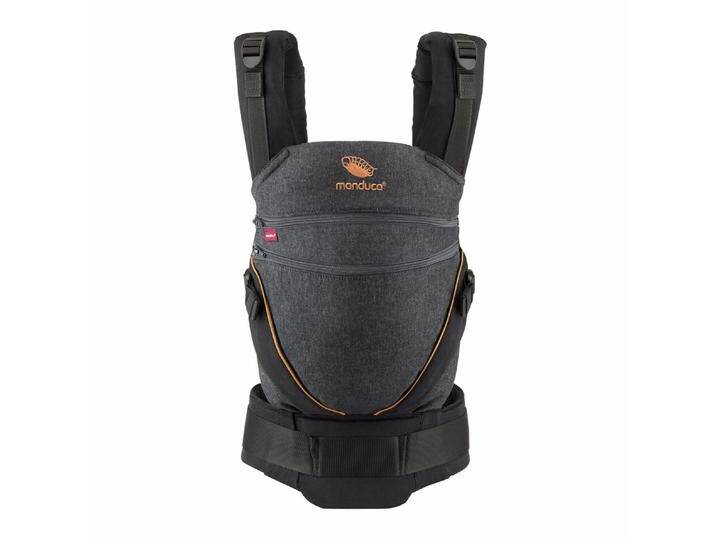 B-Ware Manduca Xt Cotton Kindertrage Babytrage Bauchtrage Hüfttrage Denimblack Toffee B-Ware von second-circle