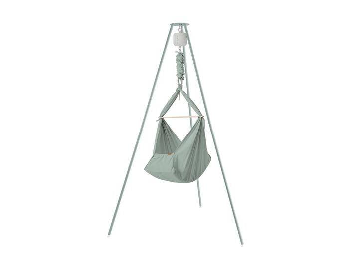 B-Ware Membantu Federwiege Set Babywiege Federwiege Motor Ständer Sage Green B-Ware von second-circle