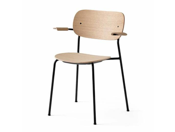 B-Ware Menu Co Dining Chair Mit Armlehnen Lehnstuhl Stuhl Designer Schwarz Eiche Natur B-Ware von second-circle