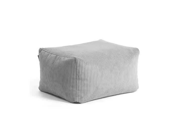 B-Ware Mokebo XL Indoor Pouf 'Der Ruhestifter' Cordstoff Grau 003 Fußhocker Hocker von second-circle