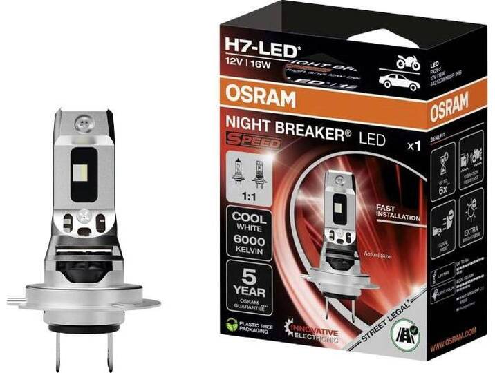 B-Ware Osram H7 Leuchtmittel Night Breaker Led Speed Motorrad Kaltweiße Kfz Leuchte B-Ware von second-circle