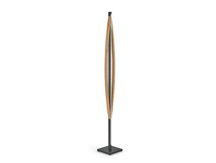 B-Ware Quitani Led Stehleuchte Kiera Eiche/Schwarz Matt Lampe Stehlampe Leuchte Spot B-Ware von second-circle