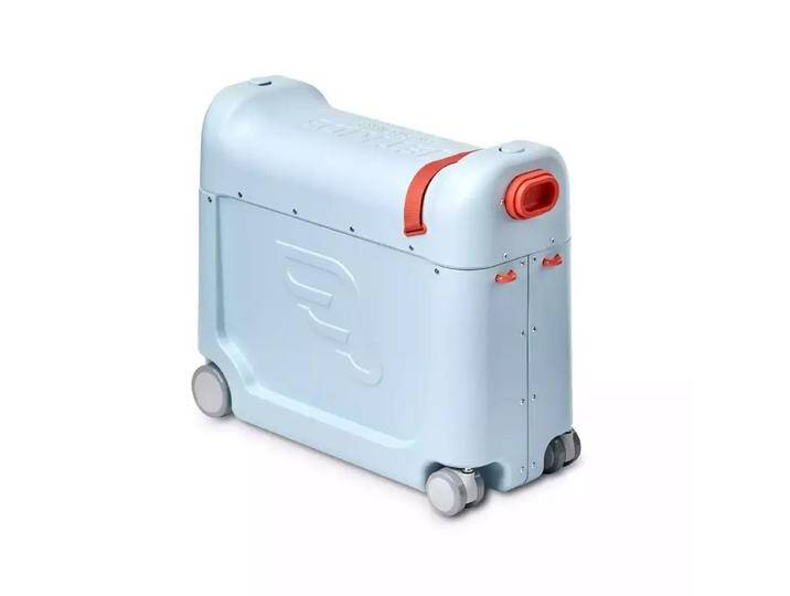 B-Ware Stokke Bed Box Blue Sky Kinderkoffer Reisekoffer Reisebettchen Koffer Rollkoffer B-Ware von second-circle