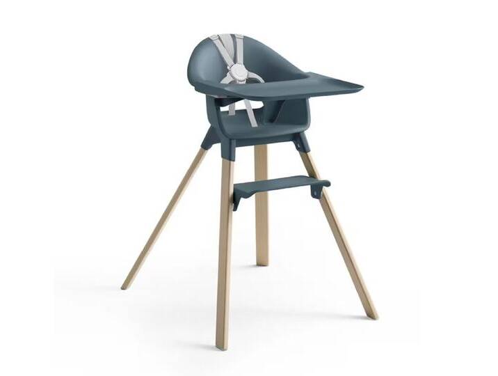 B-Ware Stokke Clikk Hochstuhl Kinderstuhl Baby Stuhl Fjord Blue Höhenverstellbar B-Ware von second-circle