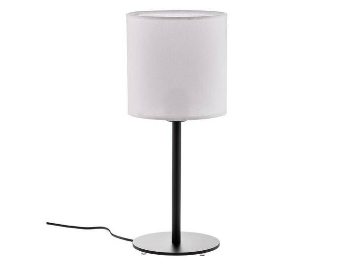 B-Ware Textil Tischlampe Harris Fuß Schwarz Schirm Weiß Tischleuchte Lampe Leuchte Spot B-Ware von second-circle