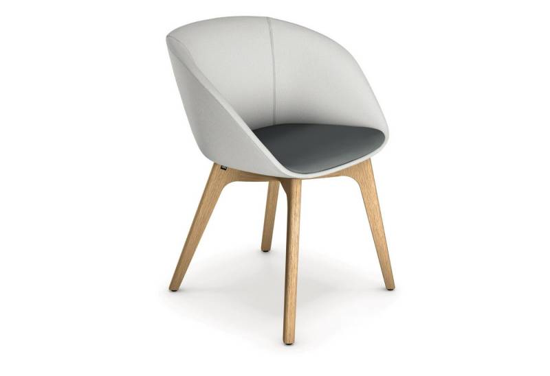 sedus Besucherstuhl Konferenzstuhl on spot Cosy uc-827/003 Vierfuß stone grey von sedus