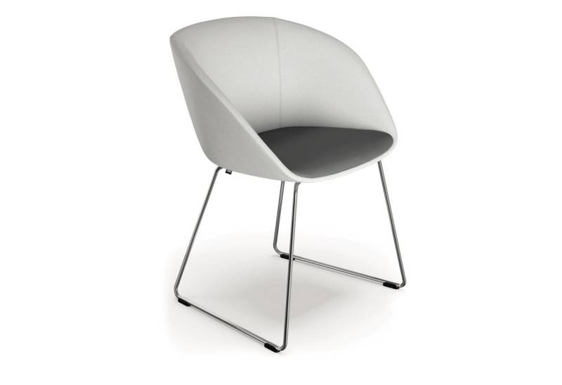 sedus Besucherstuhl Konferenzstuhl on spot Cosy uc-842/003 Kufen stone grey von sedus