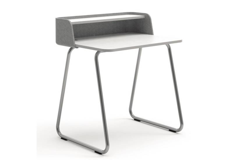 sedus Schreibtisch Arbeitstisch secretair home SH10WS-RE053 W-Charger weiß/cchrom/hellgra von sedus
