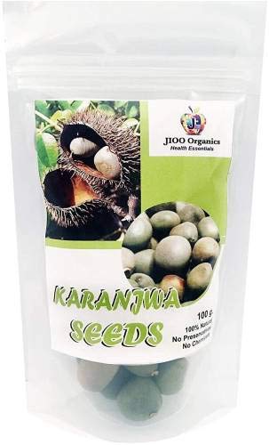 Seed Karanjwa Seeds Pongamia - Caesalpinia Bonducella - Fever Mutter Seed (100 pro Paket) von seedsown