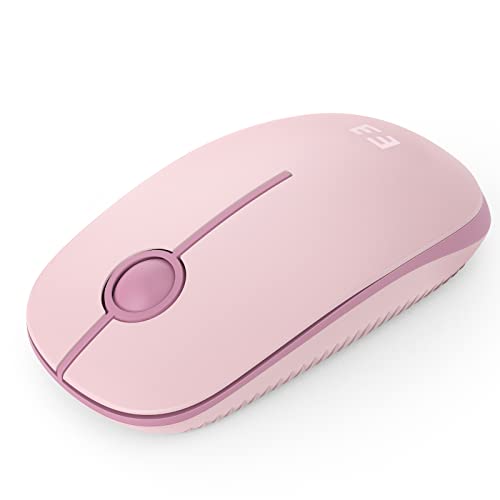 seenda Kabellose Maus, 2.4 G Silent Mouse mit USB-Empfänger, 18 Monate Akkulaufzeit, 1600 DPI Präzisions-tragbare Wireless Mouse für Windows/Mac/Linux mit USB-Anschlüssen (Kirschblüte Rosa) von seenda