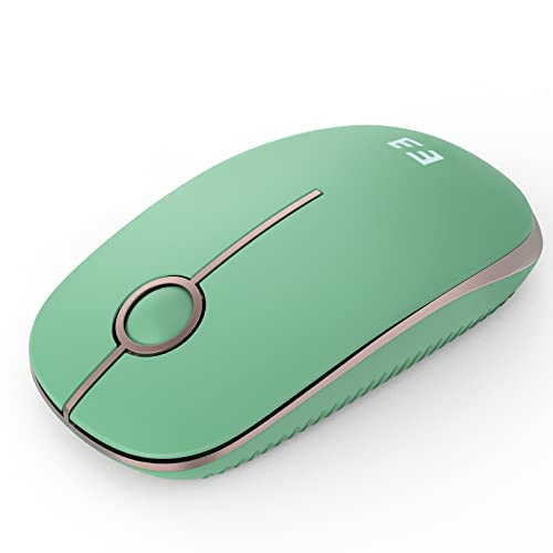 seenda Kabellose Maus, 2.4 G Silent Mouse mit USB-Empfänger, 18 Monate Akkulaufzeit, 1600 DPI Präzisions-tragbare Wireless Mouse für Windows/Mac/Linux mit USB-Anschlüssen (Retro-Grün) von seenda