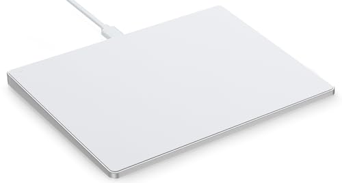 seenda Touchpad Kabelgebunden, Aktualisiertes Trackpad aus Gehärteten Glasoberfläche und Aluminumbasis, Hochpräzise Navigation, Externe Slim Touchpad Maus für Windows 10/11, PC/Laptop(Weiß) von seenda