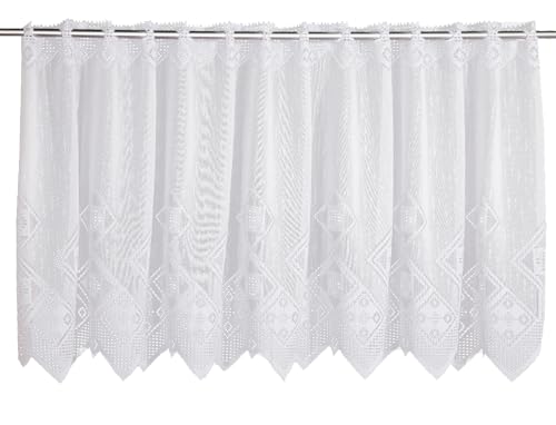 Gardinia Bistrogardine Jacquard Rauten, weiß, 150 x 50 cm Gardinia Bistrogardine Jacquard Rauten, weiß, 150 x 50 cm von sehlbach gmbh